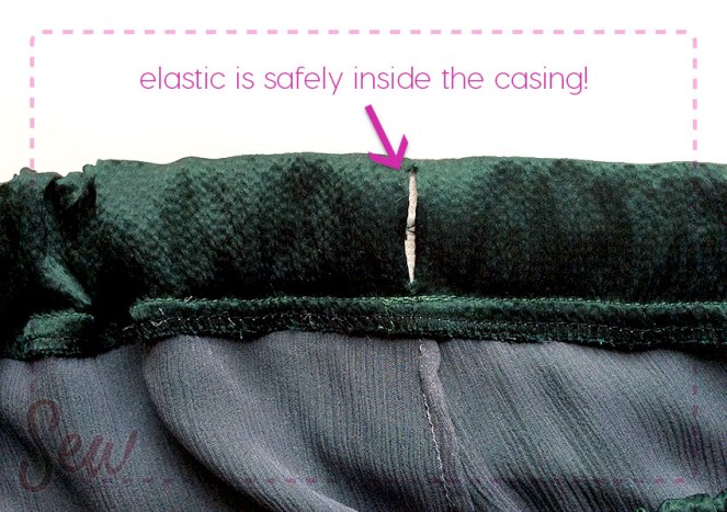 Elastic inside the casing